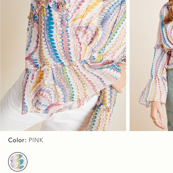 Anthropology Maeve Jessa Peasant Blouse NWT Small NWT - Picture 5 of 13